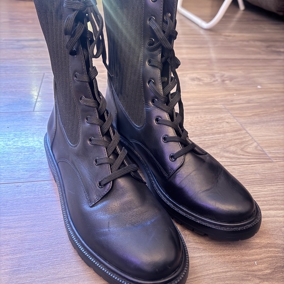 Sam Edelman Lydell Black Lace-Up Ankle Boots size 11 - Picture 2 of 4